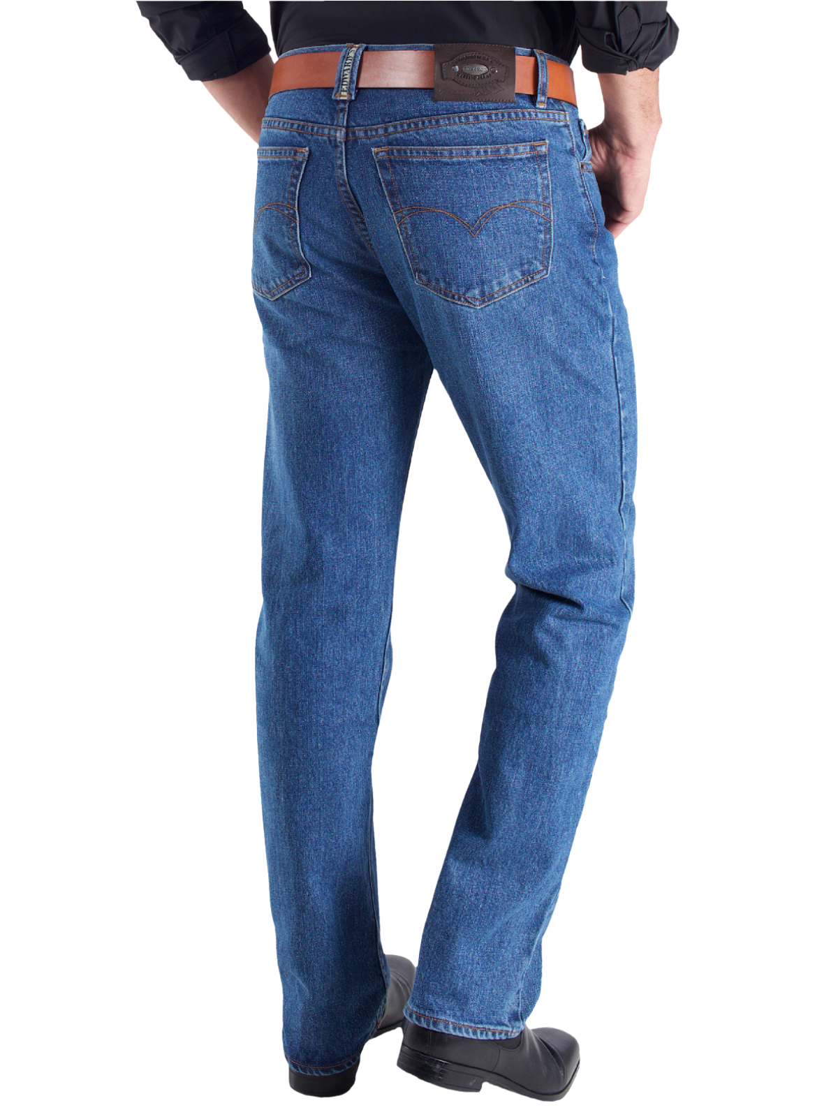 Jeans Hombre Recto Tito Alto Azul Medio Edward's 2720