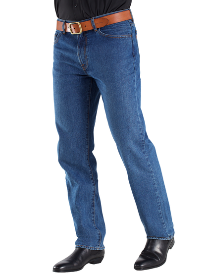 Jeans Hombre Recto Tito Alto Azul Medio Edward's 2720