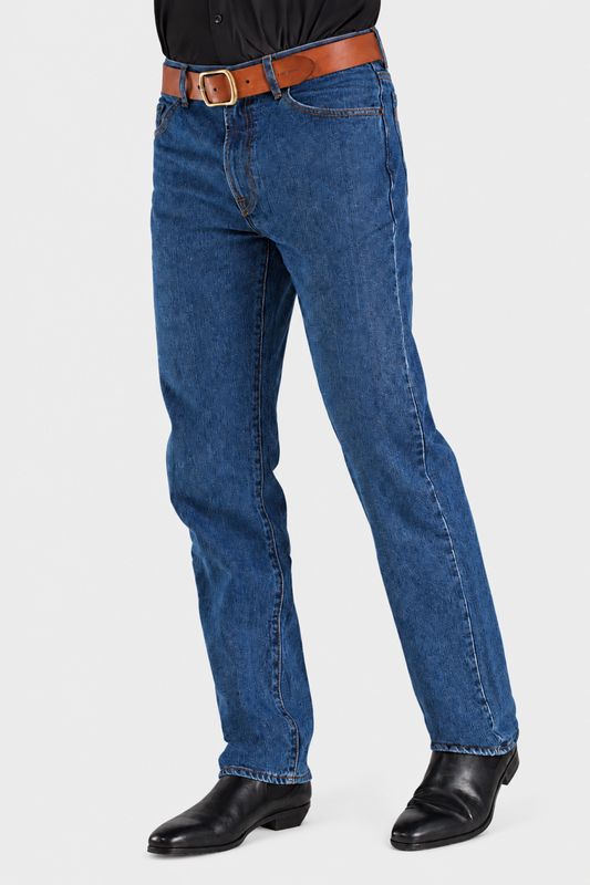 Men's classic blue denim pants 2720