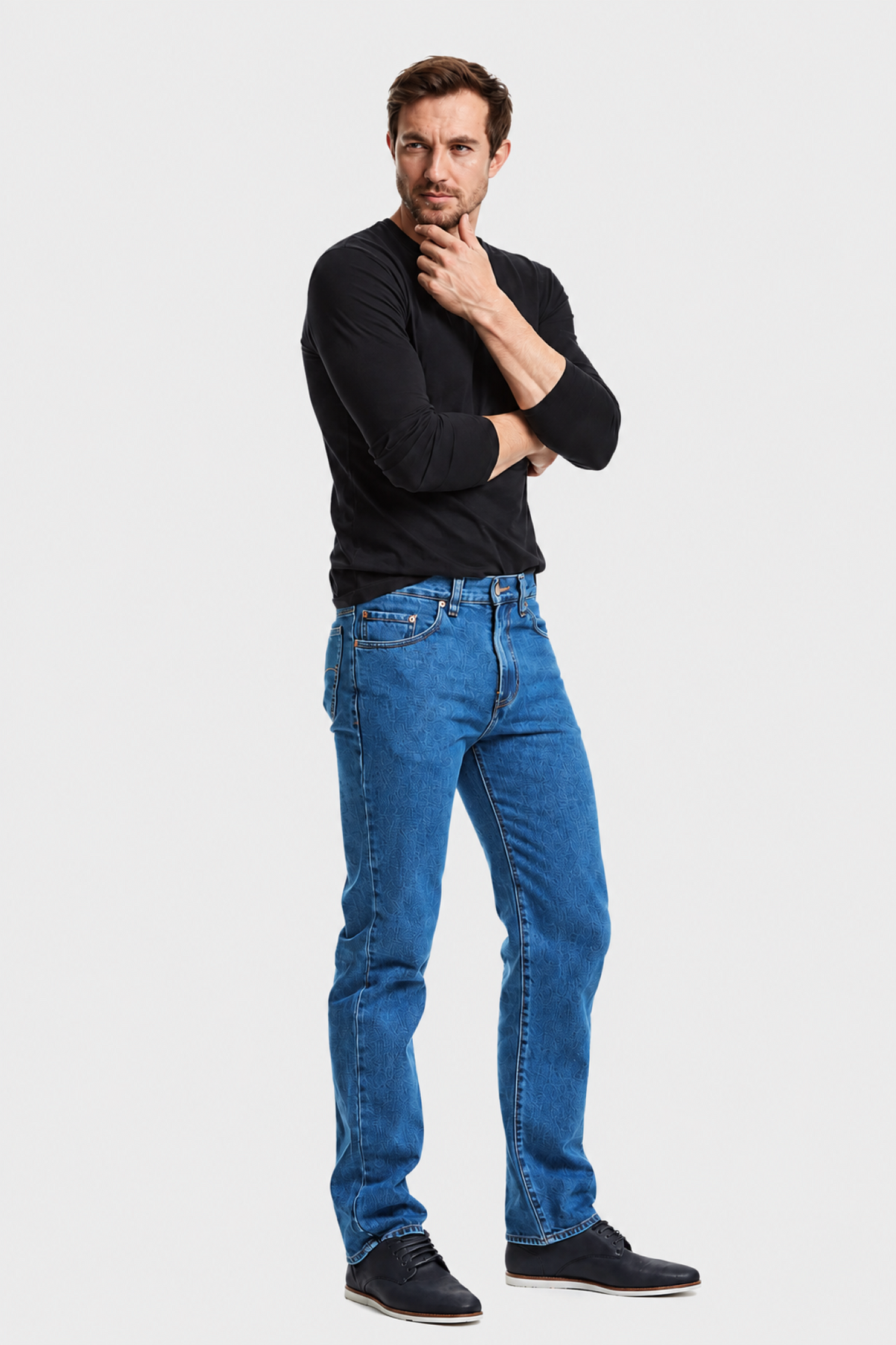 Jeans Recto Azul Hombre Edwards 3181