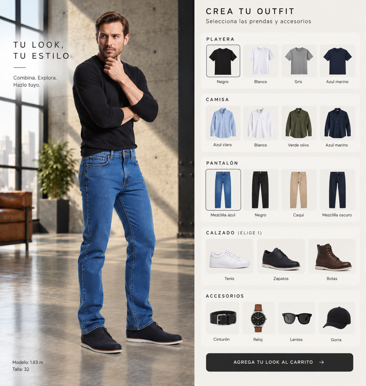 Jeans Recto Azul Hombre Edwards 3181