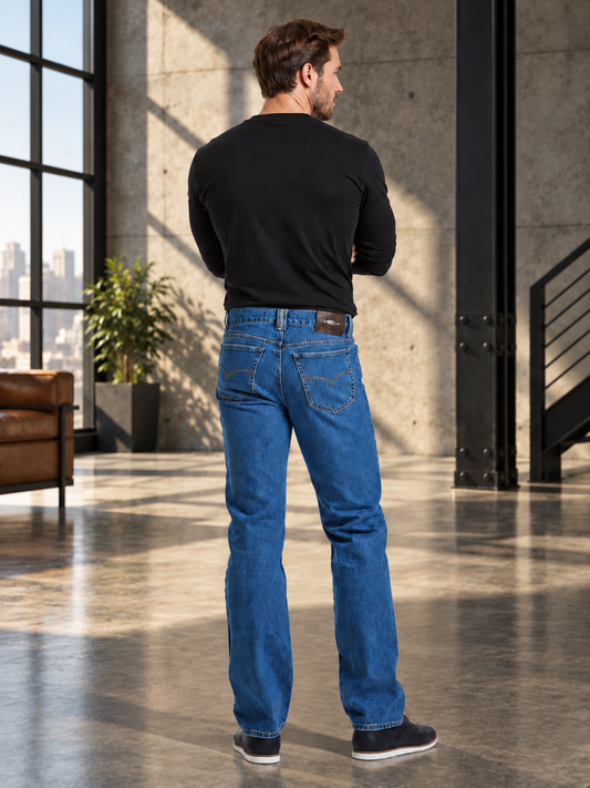 Jeans Recto Azul Hombre Edwards 3181