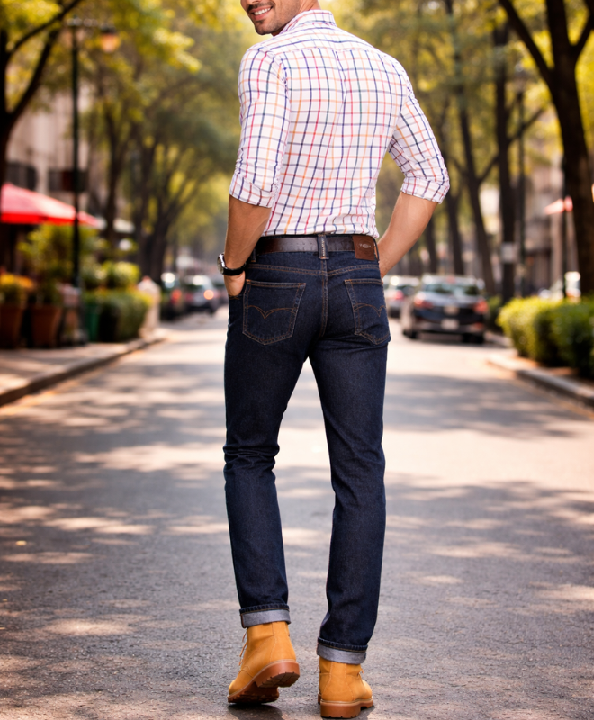 Jeans 2618 Hombre | Color índigo Petróleo | Corte Recto | Edward’s