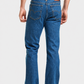 Jeans Straight Azul Petróleo Hombre