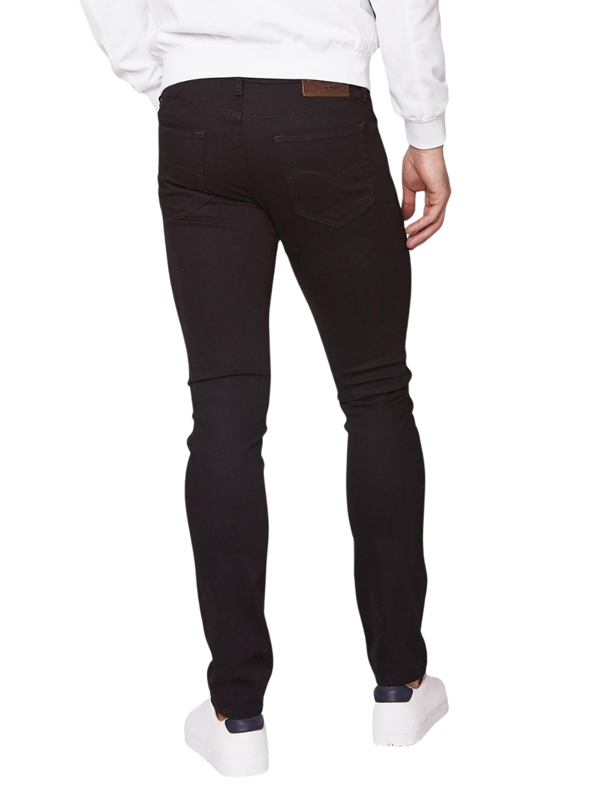 Men's Skinny Black Denim Pants 5500