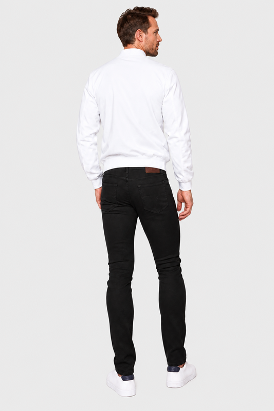 Men's Skinny Black Denim Pants 5500