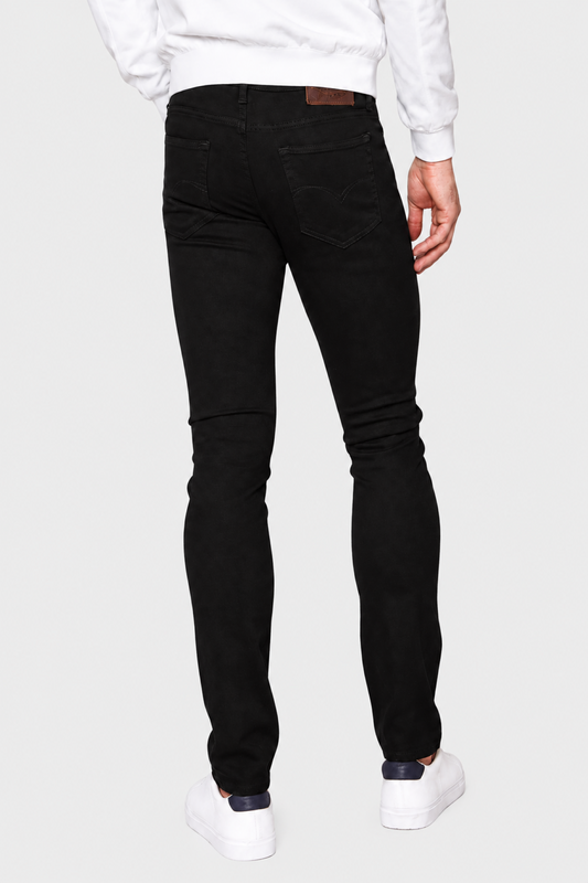 Men's Skinny Black Denim Pants 5500