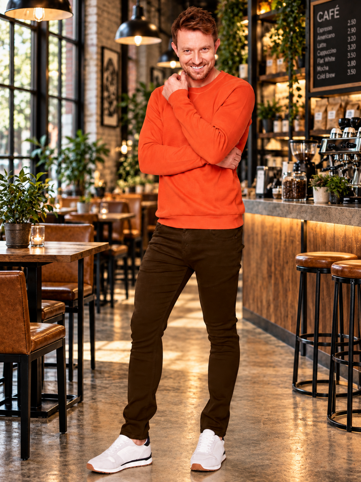MEN'S SKINNY KHAKI TWILL PANTS 5501