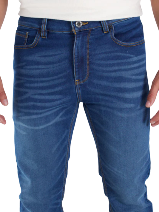 Jeans Slim Stretch Azul Medio Hombre Edward’s 5504