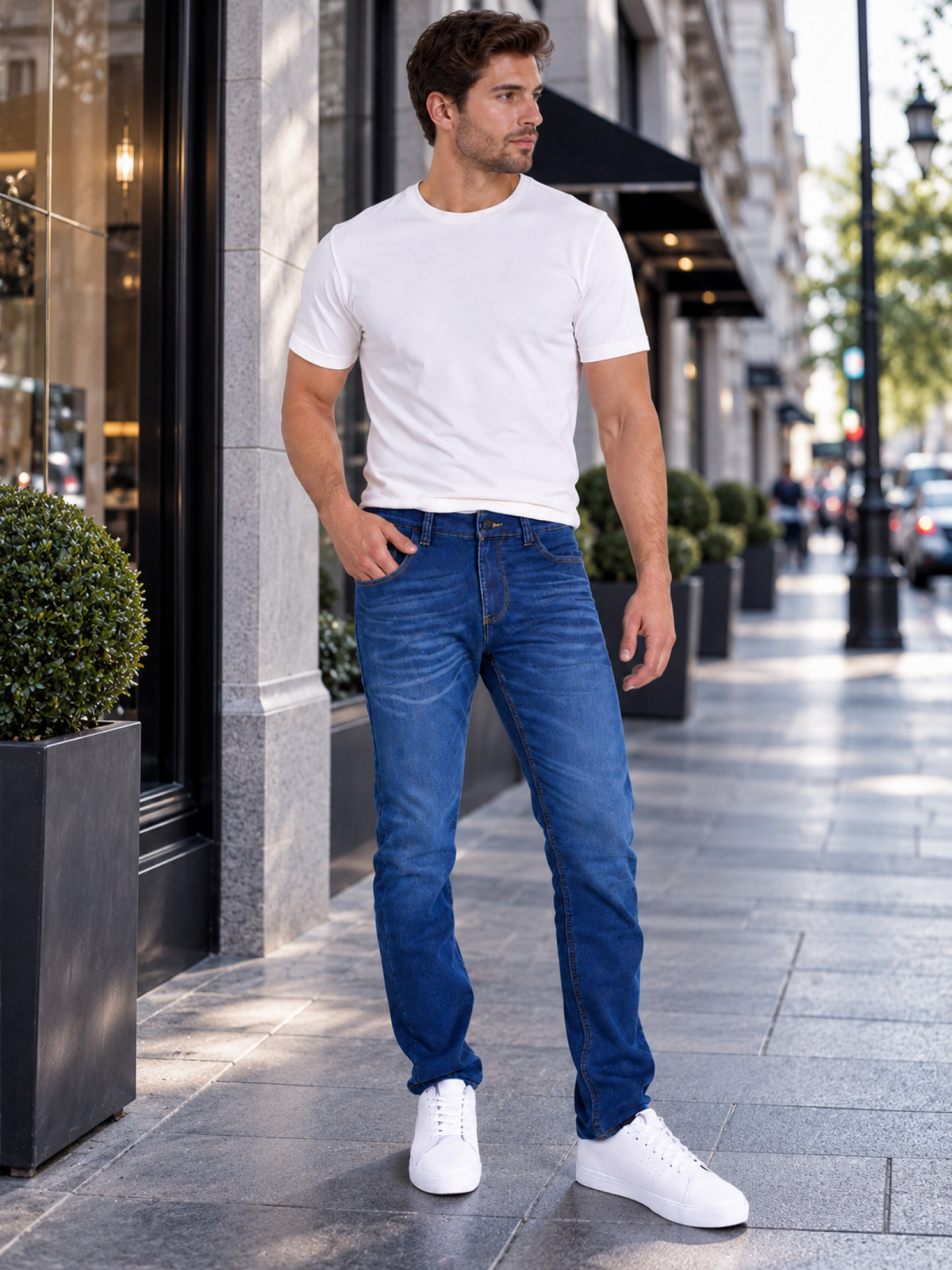 Jeans Slim Azul medio Hombre Edwards 5504