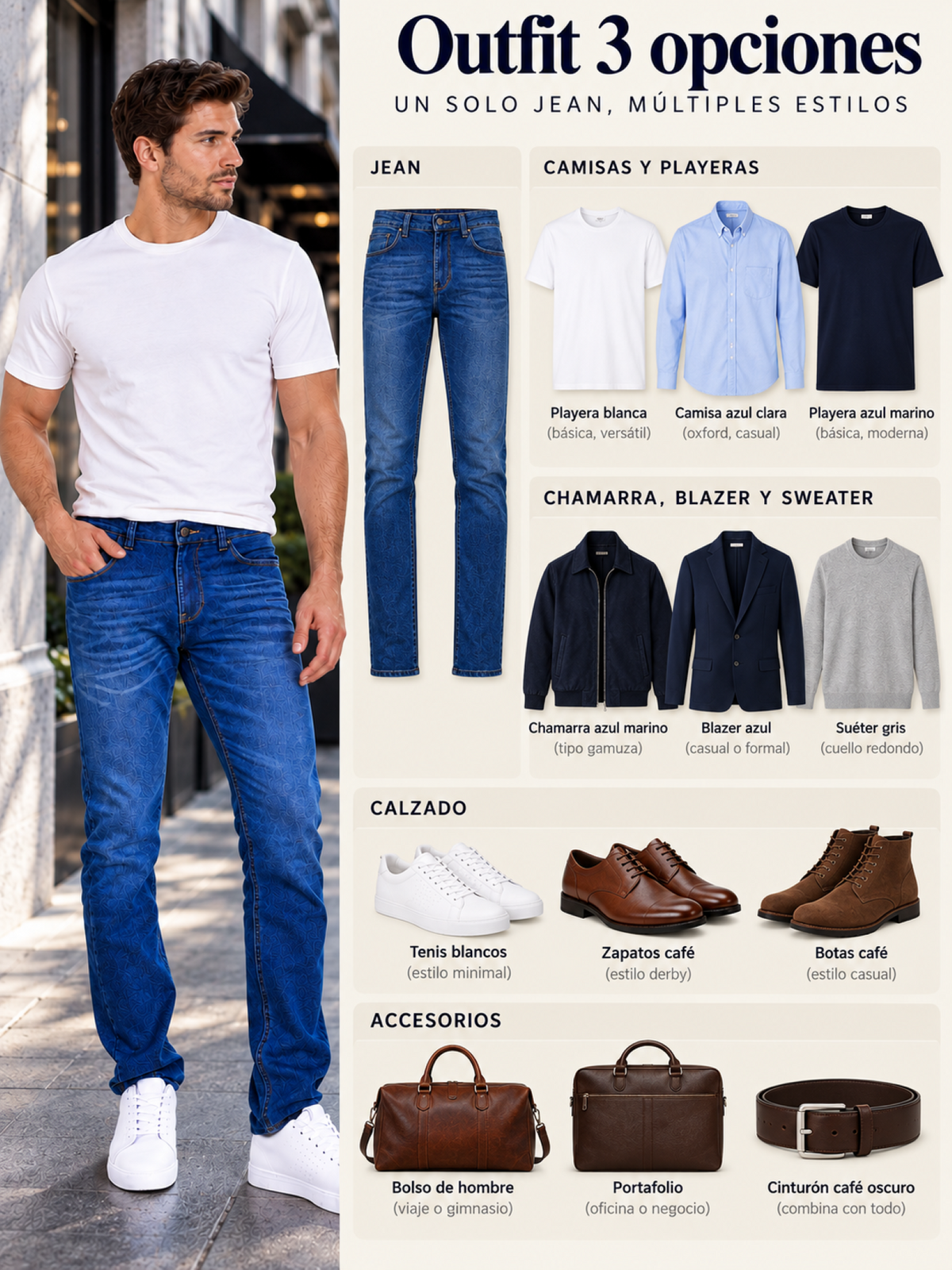 Jeans Slim Azul medio Hombre Edwards 5504