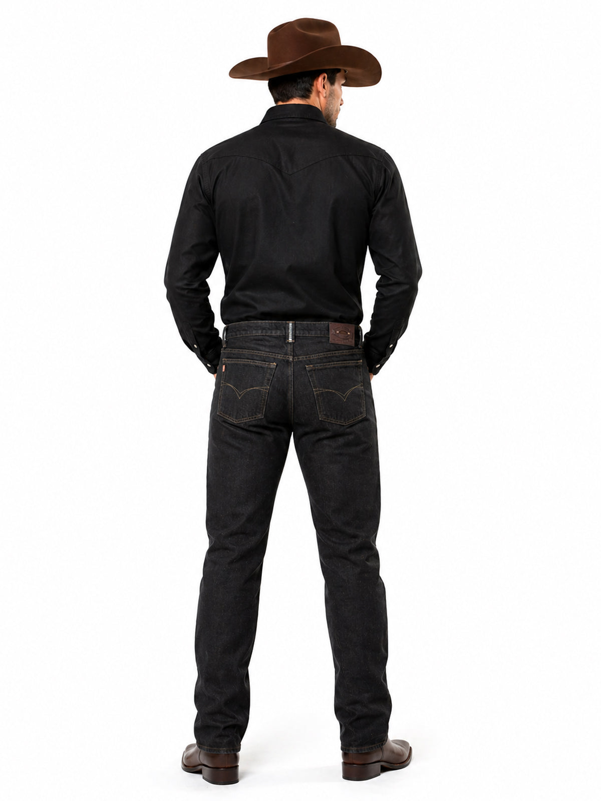 Jeans Recto Hombre Tiro Alto Grafito Edward’s 7500