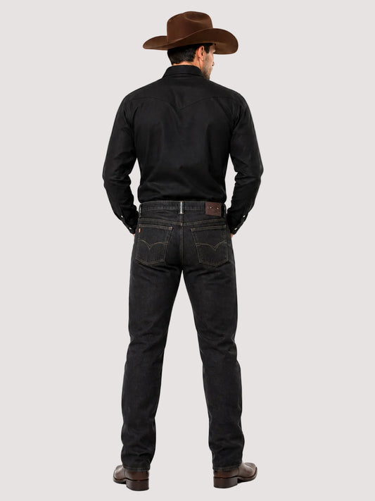 Pantalón Mezclilla Straight Hombre Grafito Edward’s