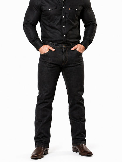 Jeans Recto Hombre Tallas Grande Tiro Alto Grafito Edward’s 7500