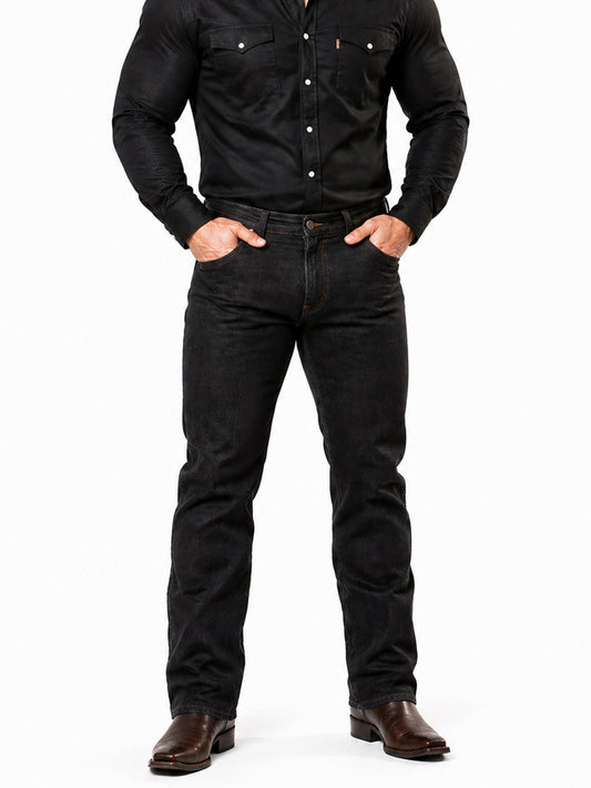 Jeans Recto Hombre Tallas Grande Tiro Alto Grafito Edward’s 7500