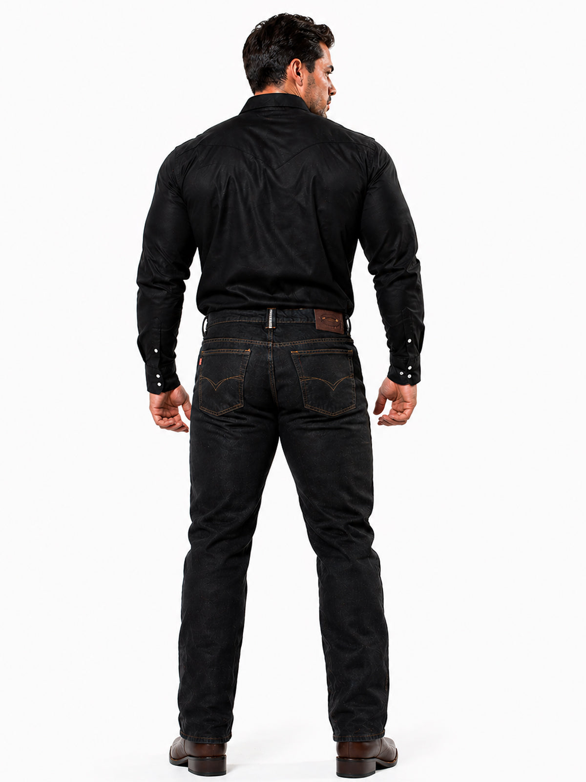 Jeans Recto Hombre Tallas Grande Tiro Alto Grafito Edward’s 7500