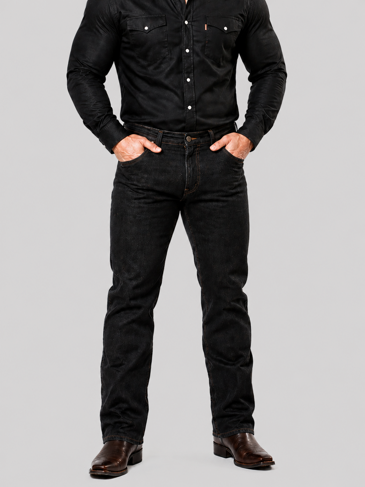 Men's Jeans 7500 | Graphite Black | Straight Cut | Edward's