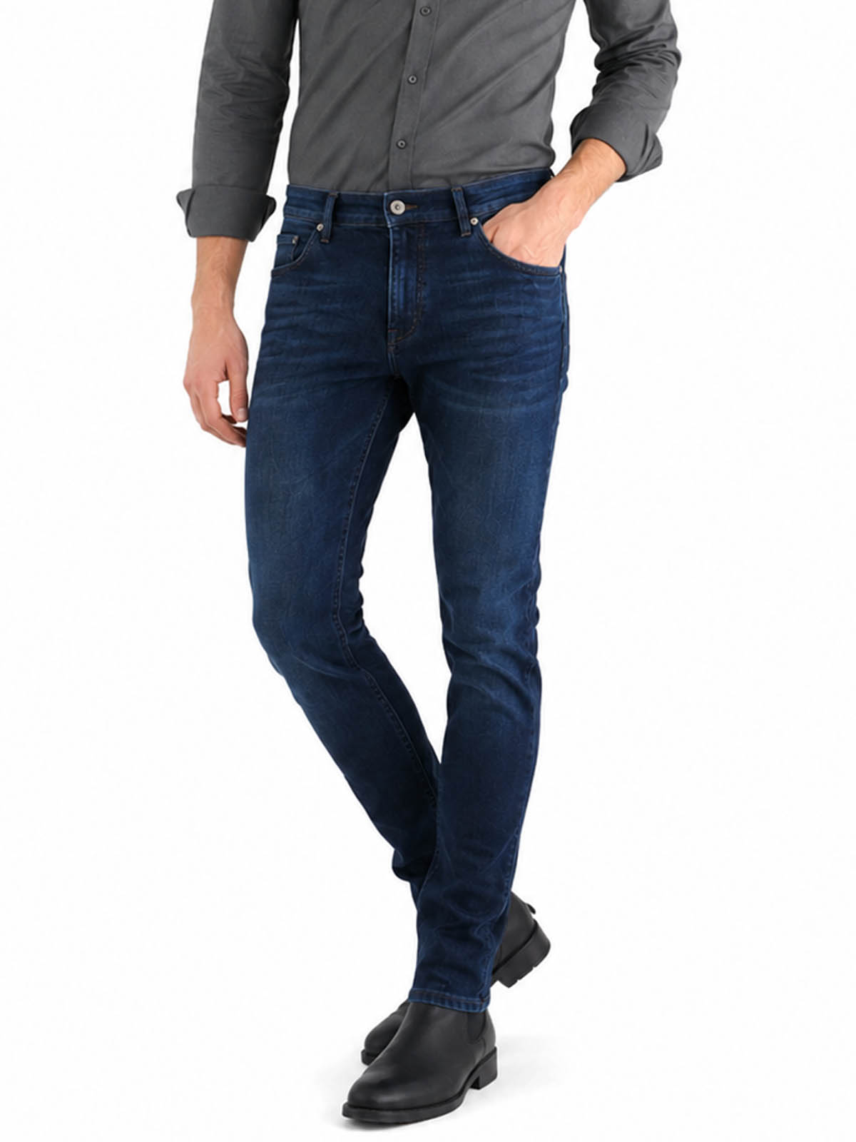 MEN'S SLIM DENIM PANTS 7701