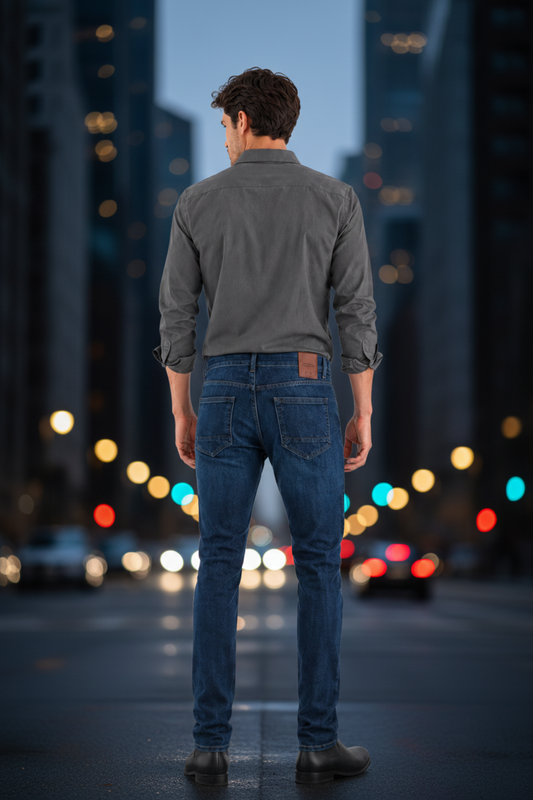 MEN'S SLIM DENIM PANTS 7701