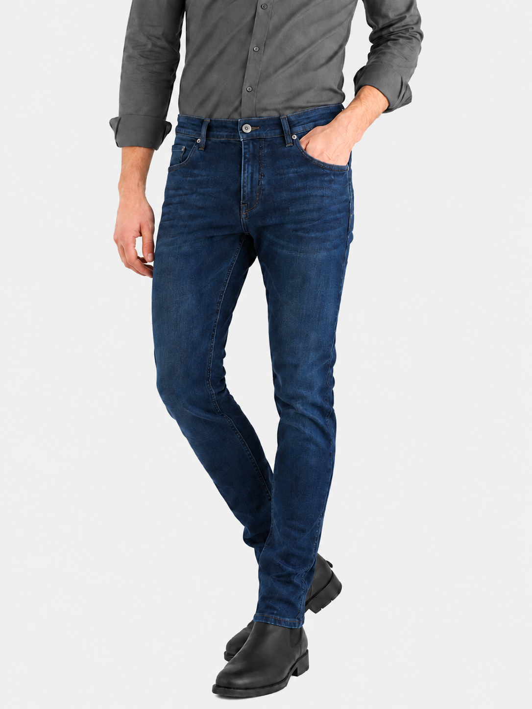 MEN'S SLIM DENIM PANTS 7701
