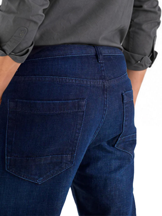 Jeans Slim Stretch Azul Petróleo Hombre Edward’s 7701