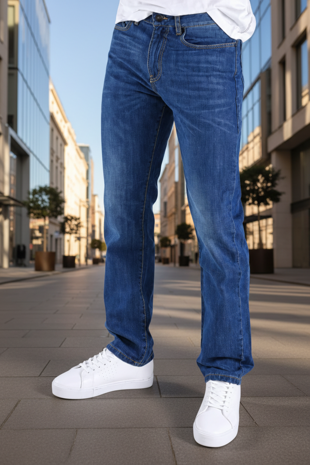 MEN'S SLIM DENIM PANTS 7702
