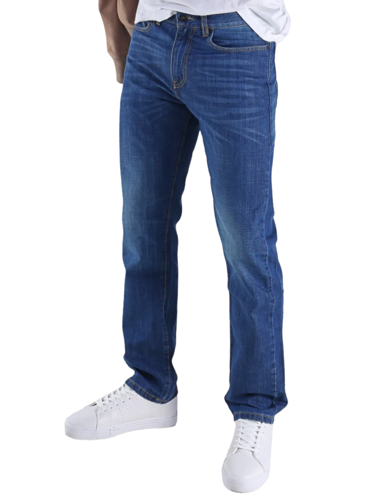 Jeans Slim Stretch Azul Medio Deslavado Hombre Edward’s 7702