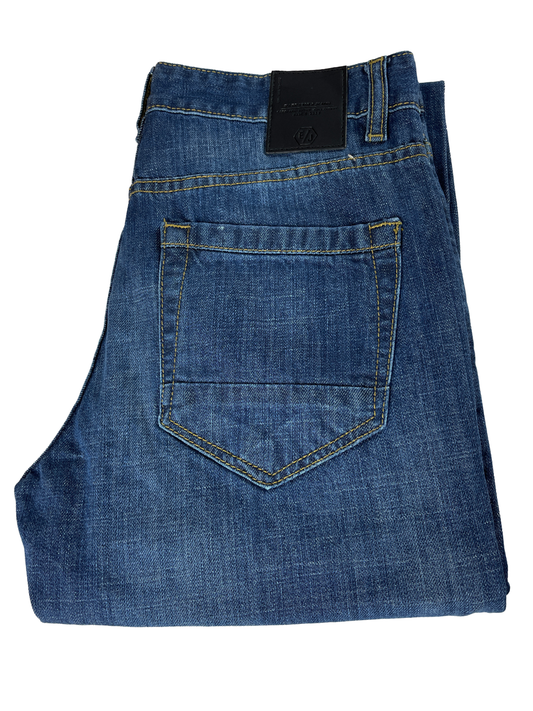 Jeans Slim Stretch Azul Medio Deslavado Hombre Edward’s 7702
