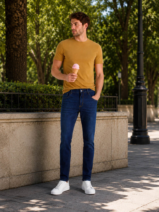 Jeans Slim Stretch Azul Oscuro Hombre Edward’s 7703