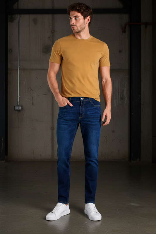 MEN'S SLIM DENIM PANTS 7703
