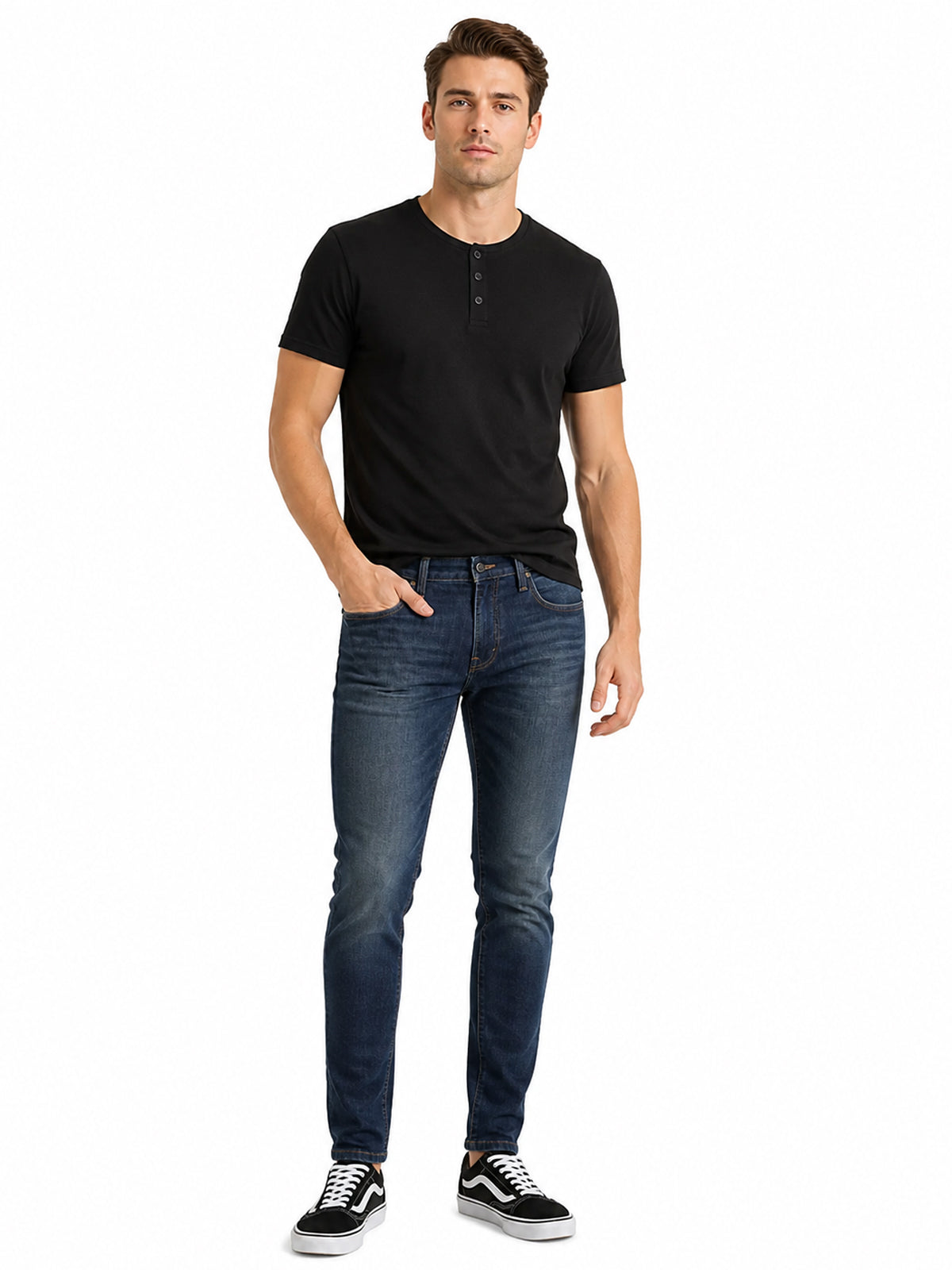 Jeans Hombre Skinny Azul Oscuro Edward's 8010