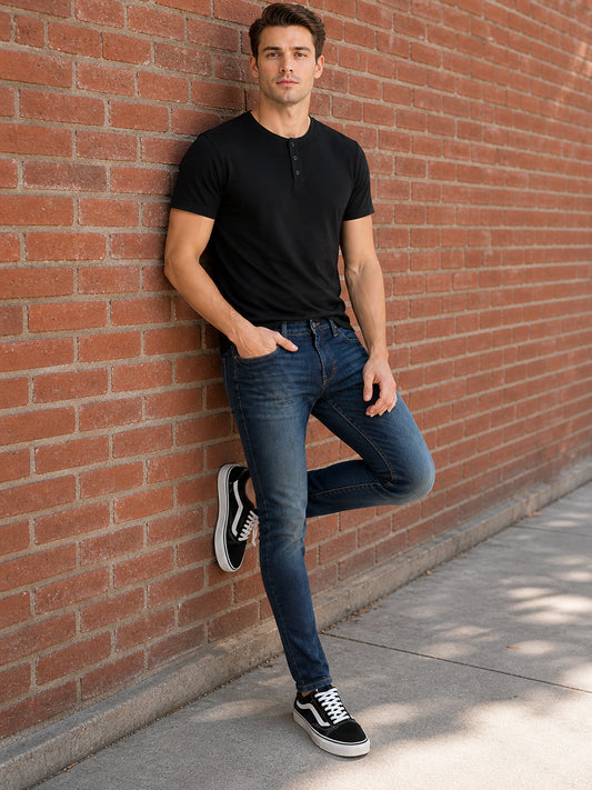 Jeans Hombre Skinny Azul Oscuro Edward's 8010