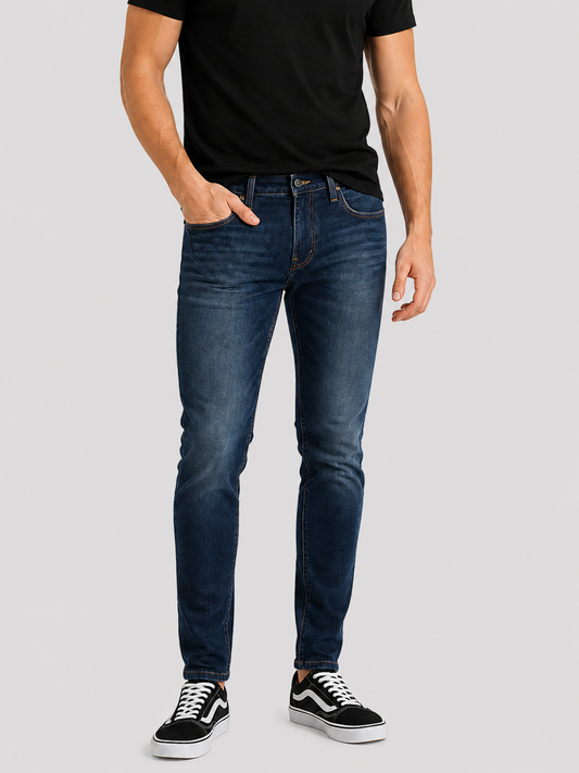 Jeans Skinny Oscuro Hombre Edwards
