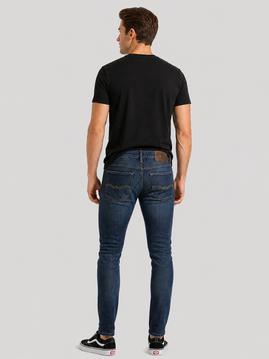 Jeans Skinny Oscuro Hombre Edwards