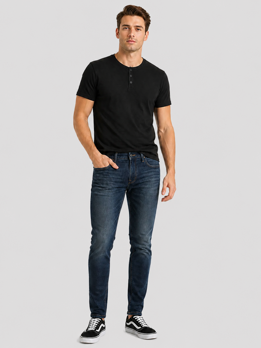 Jeans Skinny Oscuro Hombre Edwards