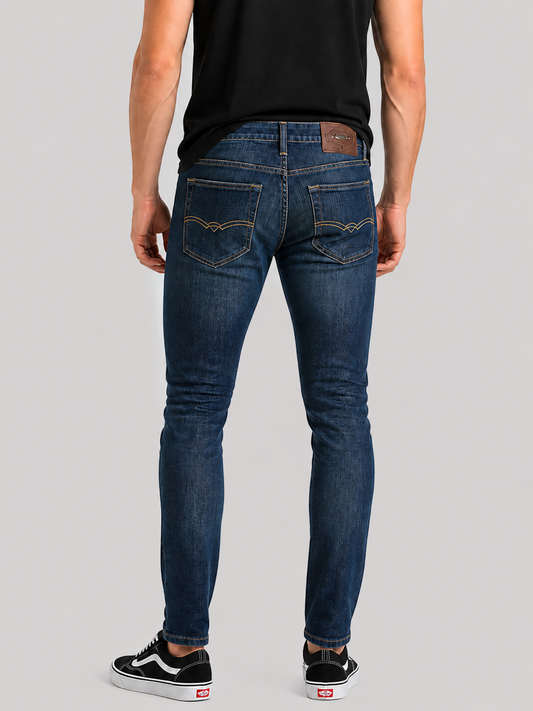 Jeans Skinny Oscuro Hombre Edwards