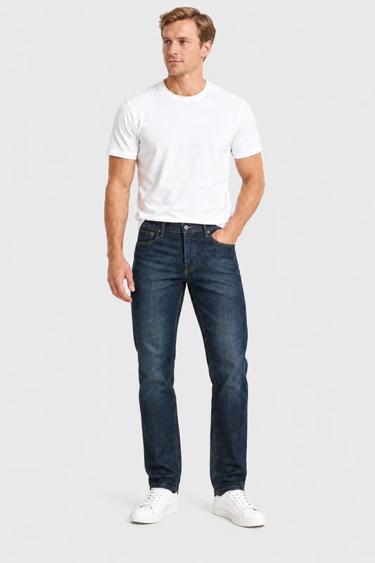 Jeans Skinny Oscuro Hombre Edwards 8113