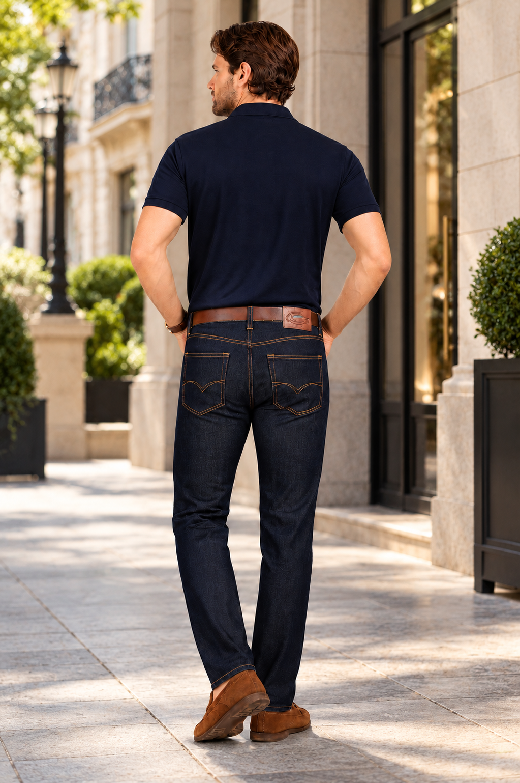 Jeans Slim Oscuro Hombre Edwards 831