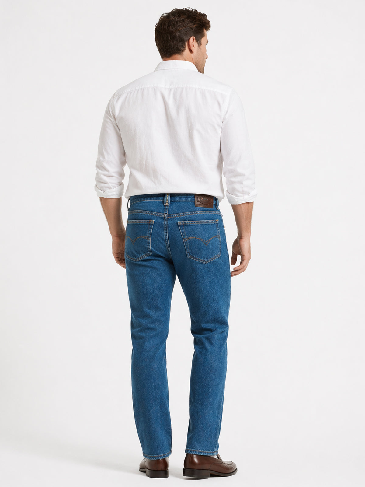 Jeans Hombre Recto Tallas Grandes Azul Índigo Edward's 2601