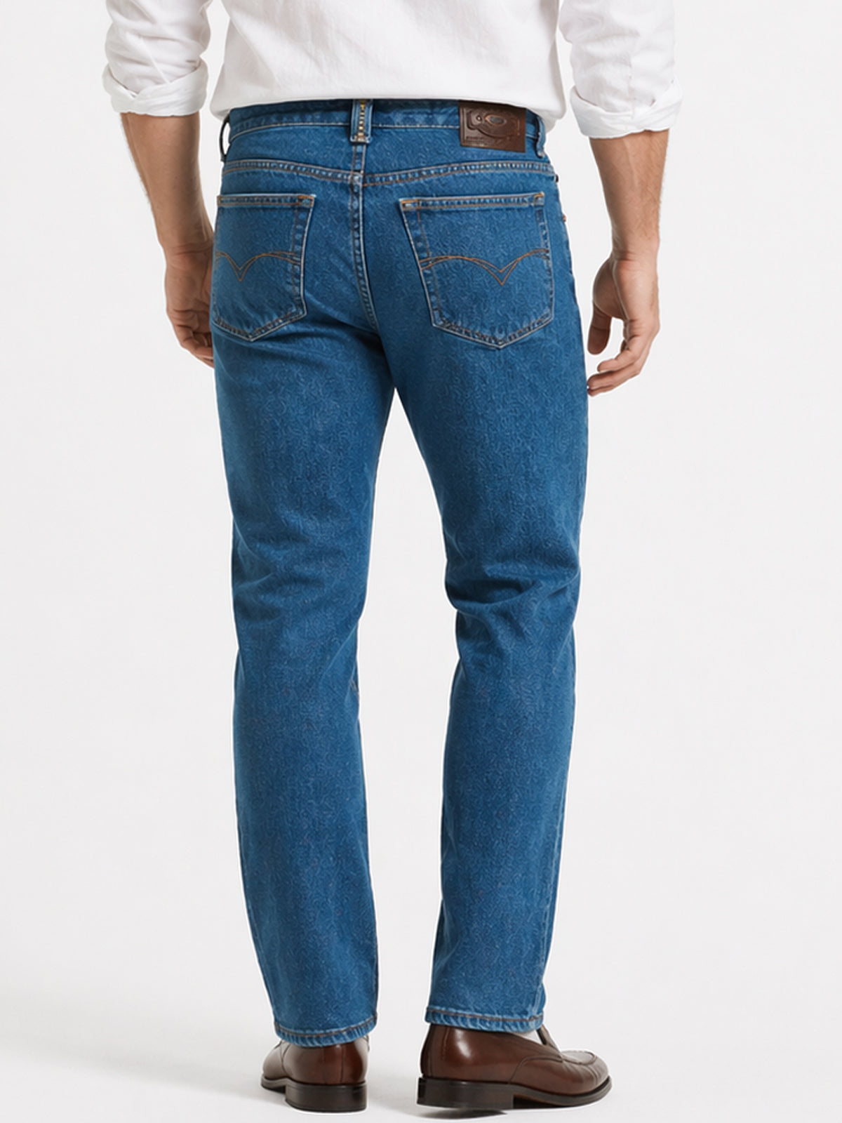 Jeans Hombre Recto Tallas Grandes Azul Índigo Edward's 2601