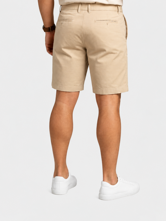 Men's olive green denim Bermuda shorts