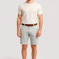 Men's gray denim Bermuda shorts