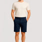 Men's navy blue denim Bermuda shorts