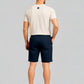 Men's navy blue denim Bermuda shorts