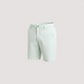 Men's white denim Bermuda shorts
