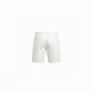 Men's white denim Bermuda shorts