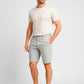 Men's gray denim Bermuda shorts