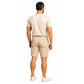 Pantalón Corto Chino Hombre Algodón Arena Edward's