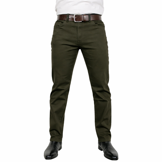 Edward's BossClassic Pantalón Recto Hombre Gabardina Militar
