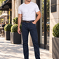 BOSS NAVY TWELLING TROUSERS FOR MEN